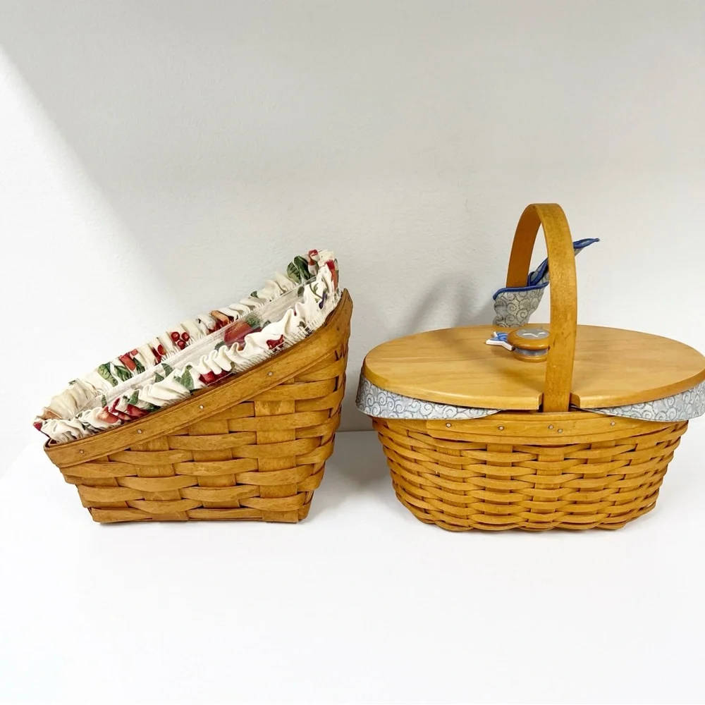 Longaberger Basket Lot Crisco Century Liner Hanging‎ Collectible